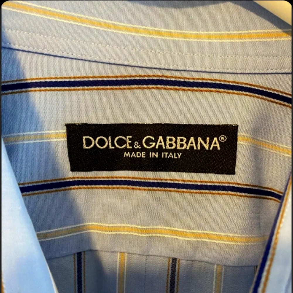 Dolce & Gabbana striped blue/white shirt.